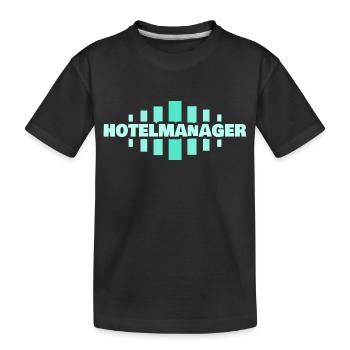 Métier de directeur d’hôtel - T-shirt bio Premium Enfant - noir - Devant