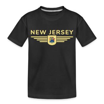 T-shirt de supporter du New Jersey – Parfait pour les fans ! - T-shirt bio Premium Enfant - noir - Devant
