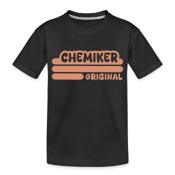Chemiker - Kinder Premium Bio T-Shirt - Schwarz - Vorne