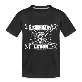 Geschenk für Levon - Kinder Premium Bio T-Shirt - Schwarz - Vorne