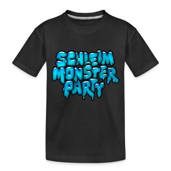 Slime Monster Party - Kids' Premium Organic T-Shirt - black - Front