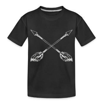 pfeile 2 - Kinder Premium Bio T-Shirt - Schwarz - Vorne