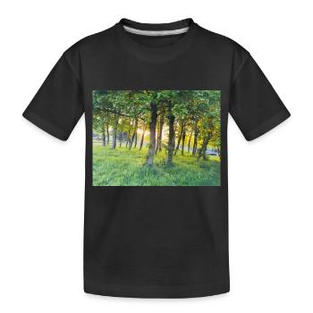 Wald - Kinder Premium Bio T-Shirt - Schwarz - Vorne