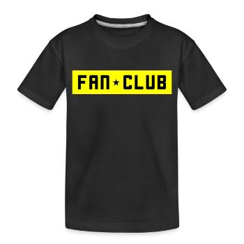 Fan Club - Kinder Premium Bio T-Shirt - Schwarz - Vorne