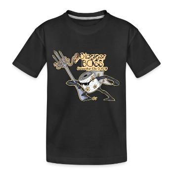3 plis - T-shirt bio Premium Enfant - noir - Devant