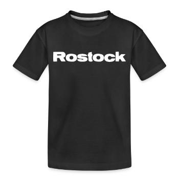 Battement de cœur de Rostock - T-shirt bio Premium Enfant - noir - Devant