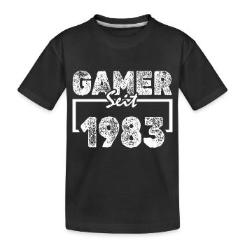 Jeux de hasard et de hasard 1983 - T-shirt bio Premium Enfant - noir - Devant