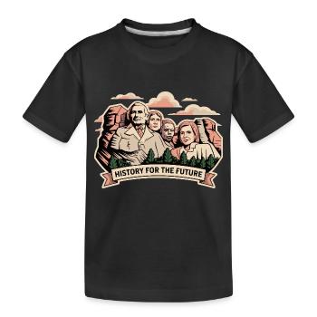 HISTORY FOR THE FUTURE - Kids' Premium Organic T-Shirt - black - Front