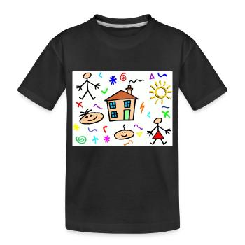 DESSIN ENFANTS - T-shirt bio Premium Enfant - noir - Devant