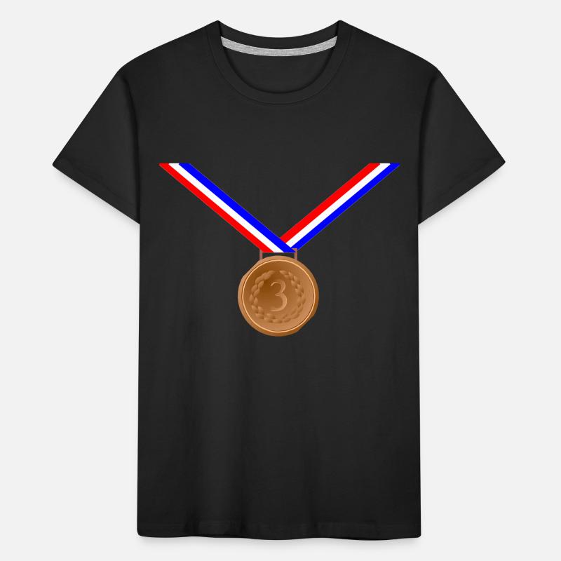 Bronze Medal 3rd Kids' Premium Organic T-Shirt