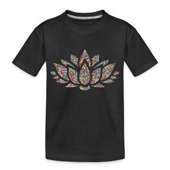 Lotus - Kinder Premium Bio T-Shirt - Schwarz - Vorne