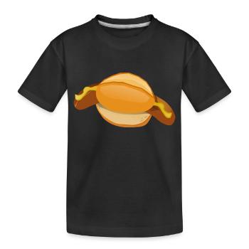 grilles bratwurst fried sausage grill - Kids' Premium Organic T-Shirt - black - Front