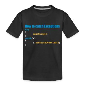 Les programmeurs, logiciels, informatique, développeur - T-shirt bio Premium Enfant - noir - Devant