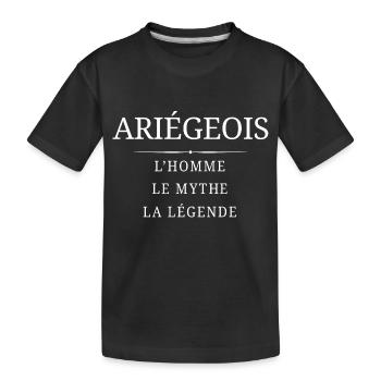 Ariégeois Homme Mythe - T-shirt bio Premium Enfant - noir - Devant
