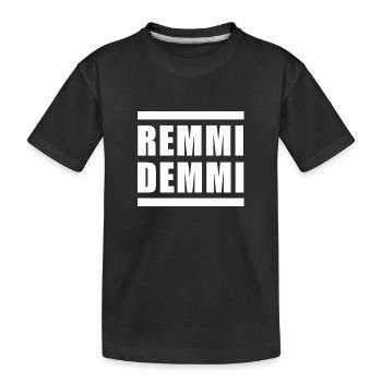 Remmi Demmi noir et blanc - T-shirt bio Premium Enfant - noir - Devant