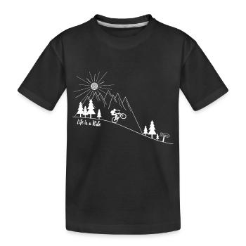 VTT VTT Vélo de montagne - T-shirt bio Premium Enfant - noir - Devant