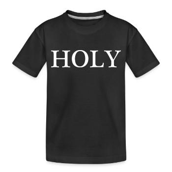 HOLY - Kinder Premium Bio T-Shirt - Schwarz - Vorne