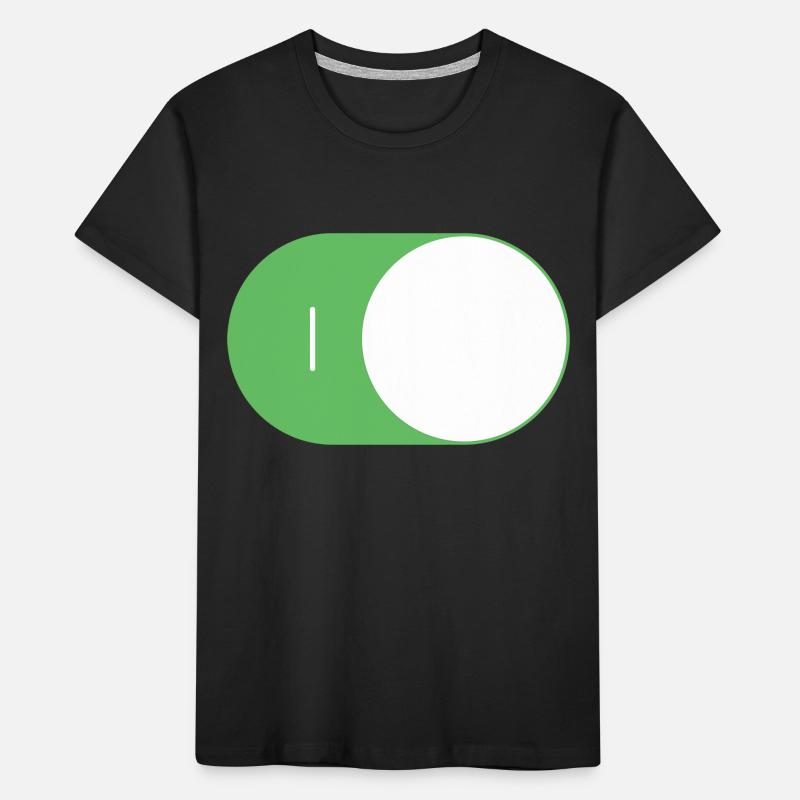 Interrupteurs à /sortie on/off T-shirt bio Premium Enfant