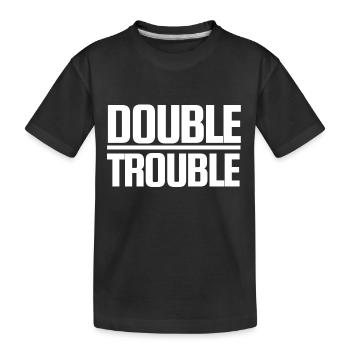 Double Trouble - T-shirt bio Premium Enfant - noir - Devant