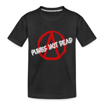 Punks_not_Dead - Kinder Premium Bio T-Shirt - Schwarz - Vorne