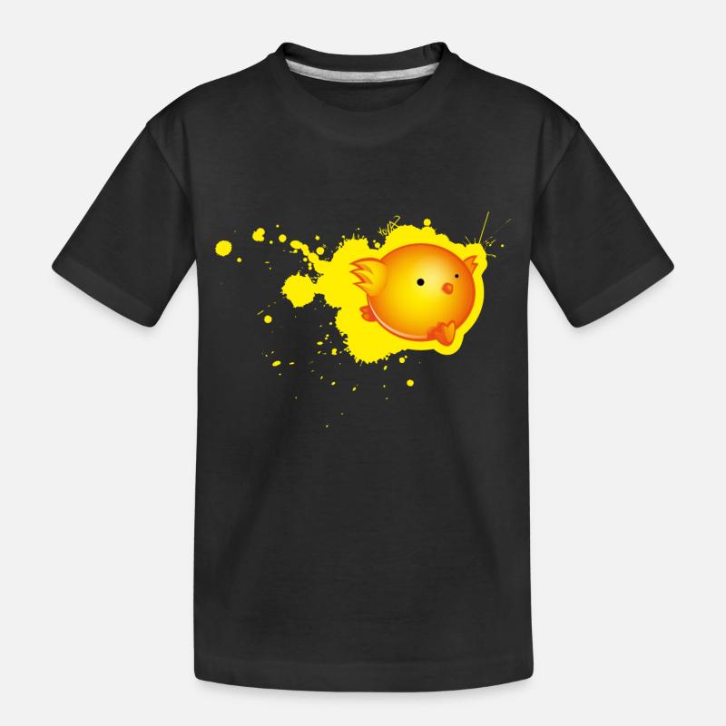 dripping poussin - T-shirt bio Premium Enfant - noir
