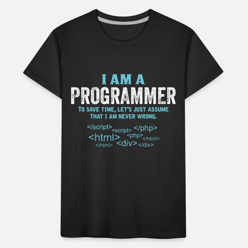 I Am A Programmer... Kids' Premium Organic T-Shirt