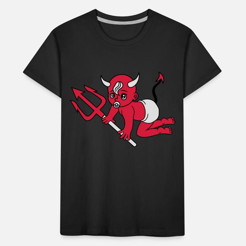 evil devil demon hell devil satan crawling pacifie Kids' Premium Organic T-Shirt