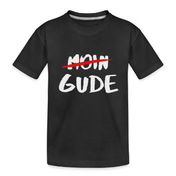 Gude Moin Gruss Hessen Frankfurt Cadeau pour les fans - T-shirt bio Premium Enfant - noir - Devant
