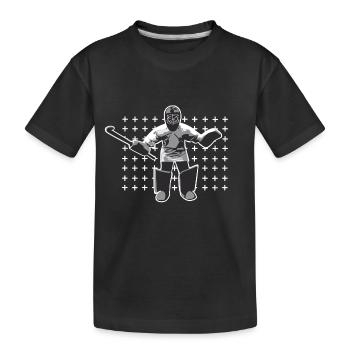Hockey Goalie - Kids' Premium Organic T-Shirt - black - Front