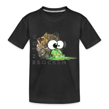 Morceaux de vomi - T-shirt bio Premium Enfant - noir - Devant