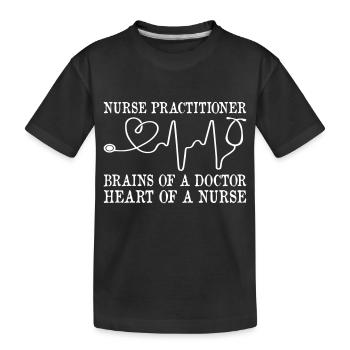 Nurse Practitioner - Kinder Premium Bio T-Shirt - Schwarz - Vorne