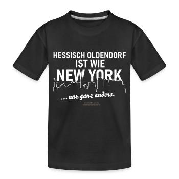 Hessisch Oldendorf - Kinder Premium Bio T-Shirt - Schwarz - Vorne