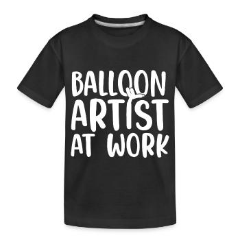 Modèle de ballon Artistes De ballons Animaux de ballon - T-shirt bio Premium Enfant - noir - Devant