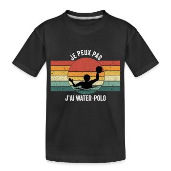 j'peux pas j'ai water polo - T-shirt bio Premium Enfant - noir - Devant