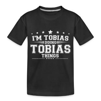 Tobias - T-shirt bio Premium Enfant - noir - Devant