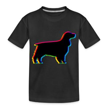 CMYK English Cocker Spaniel - Kinder Premium Bio T-Shirt - Schwarz - Vorne
