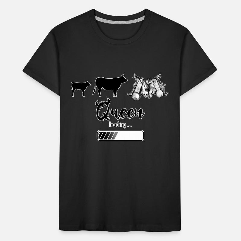 Herens cow, eringer, queen loading Kids' Premium Organic T-Shirt