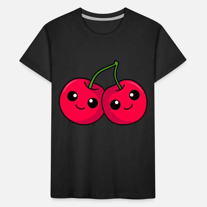Kirsche Comic Kinder Premium Bio T-Shirt