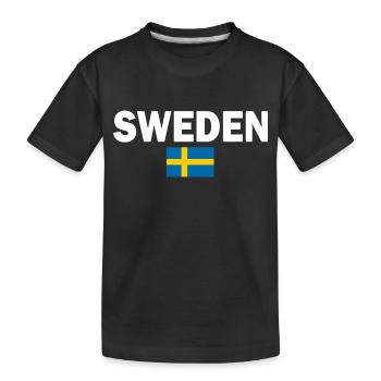Suède - T-shirt bio Premium Enfant - noir - Devant