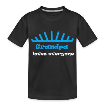 grandpa - Kids' Premium Organic T-Shirt - black - Front
