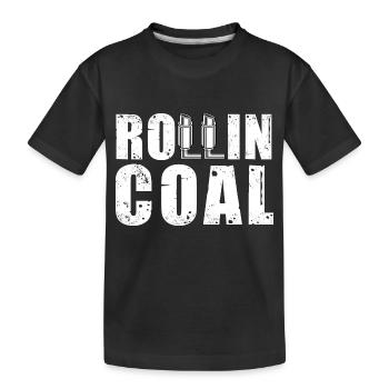 Tuyaux d’échappement pour conducteurs diesel - T-shirt bio Premium Enfant - noir - Devant