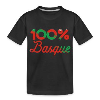 100% Basque - T-shirt bio Premium Enfant - noir - Devant