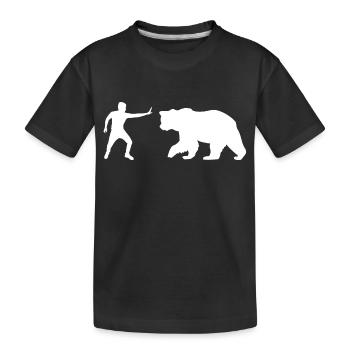 Stop Bear - T-shirt bio Premium Enfant - noir - Devant