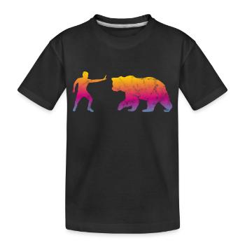 Stop Bear - T-shirt bio Premium Enfant - noir - Devant