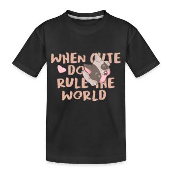 Sweet Saying - Kids' Premium Organic T-Shirt - black - Front