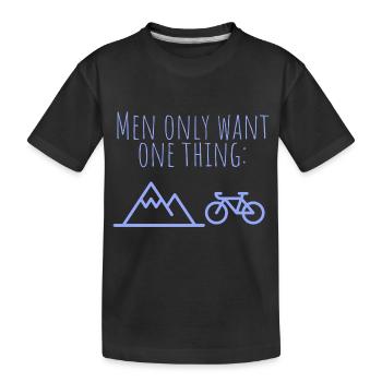 Vélo MowoT sur la montagne - T-shirt bio Premium Enfant - noir - Devant