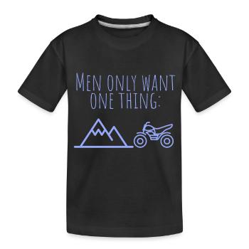 Moto MowoT sur la montagne - T-shirt bio Premium Enfant - noir - Devant