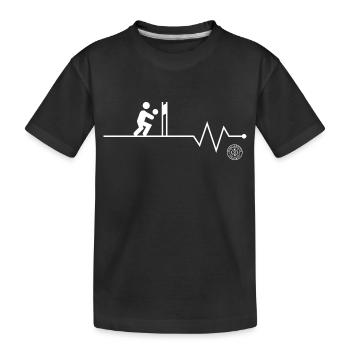 Volleyball - Kinder Premium Bio T-Shirt - Schwarz - Vorne