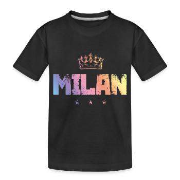 Kite - Kids' Premium Organic T-Shirt - black - Front