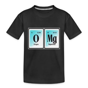 | OMG Tableau périodique des éléments - T-shirt bio Premium Enfant - noir - Devant